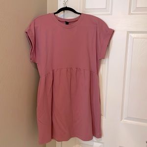 Comfy Babydoll Pink Dress